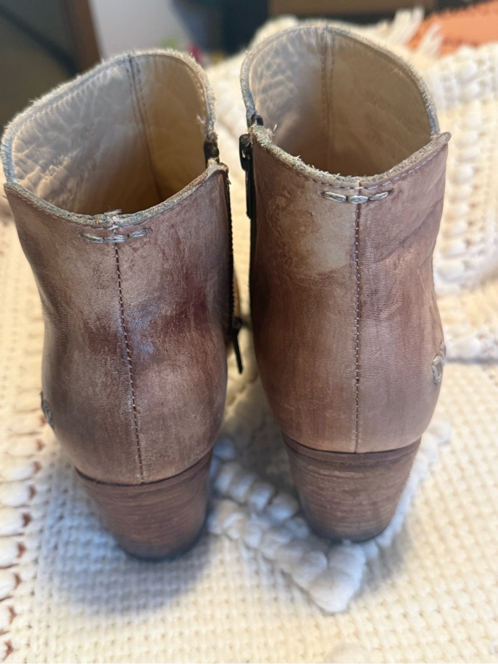 Bed Stu Rustic Tan Leather Ankle Booties - Picture 4 of 6